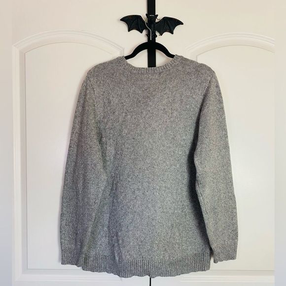 Croft & Barrow Gray Crew Neck Sweater, Textured feel, Stretchy size XXL - Picture 2 of 10